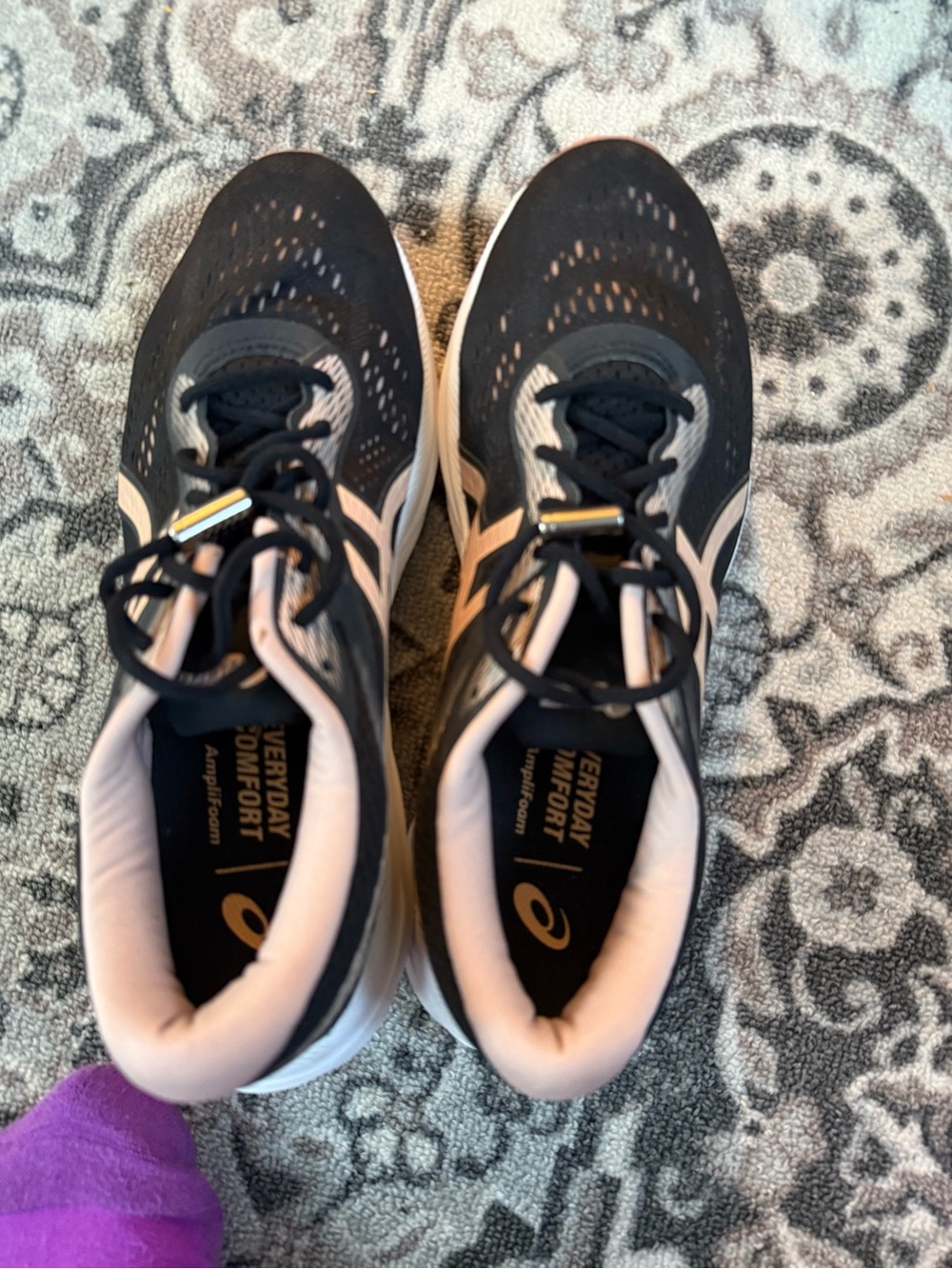 ASICS Everyday Comfort Women's Black and Pink Running Shoes